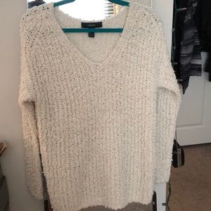 comfy cream knit sweater
